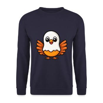 Turquie Halloween Bande dessinée fantôme - Sweat-shirt Unisexe - marine - Devant - Alina (178cm) & Michal (187cm)