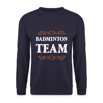 Équipe de badminton - Sweat-shirt Unisexe - marine - Devant - Alina (178cm) & Michal (187cm)