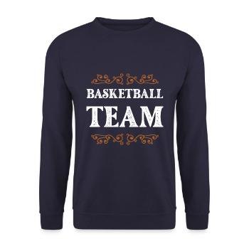 Équipe de basket-ball - Sweat-shirt Unisexe - marine - Devant - Alina (178cm) & Michal (187cm)