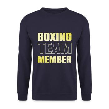 Équipe de boxe - Sweat-shirt Unisexe - marine - Devant - Alina (178cm) & Michal (187cm)