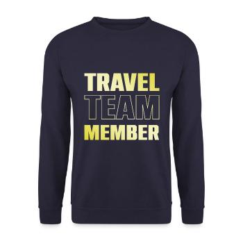 Reisen Team - Unisex Pullover - Navy - Vorne - Alina (178cm) & Michal (187cm)