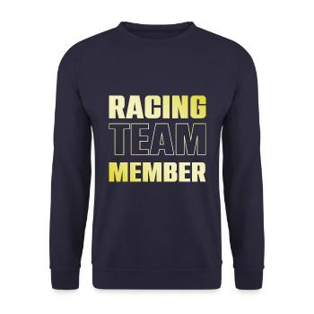 Racing Team - Unisex Sweatshirt - navy - Front - Alina (178cm) & Michal (187cm)