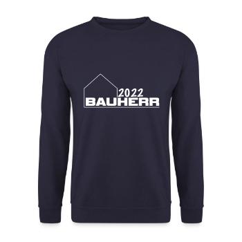 Bauherr 2022 - Unisex Pullover - Navy - Vorne - Alina (178cm) & Michal (187cm)
