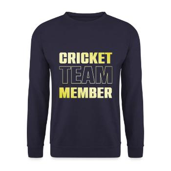 équipe de cricket - Sweat-shirt Unisexe - marine - Devant - Alina (178cm) & Michal (187cm)