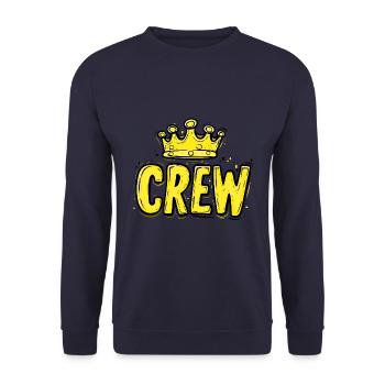 Crew Krone - Unisex Pullover - Navy - Vorne - Alina (178cm) & Michal (187cm)