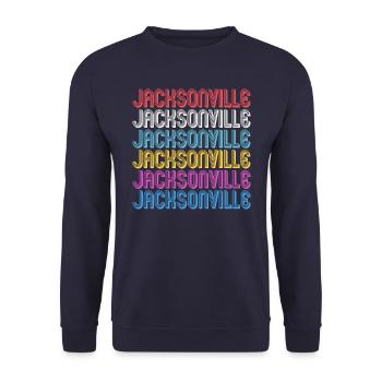 Jacksonville Florida - Unisex Pullover - Navy - Vorne - Alina (178cm) & Michal (187cm)