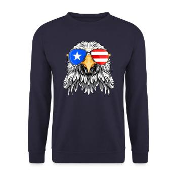 Porto Rico - Sweat-shirt Unisexe - marine - Devant - Alina (178cm) & Michal (187cm)