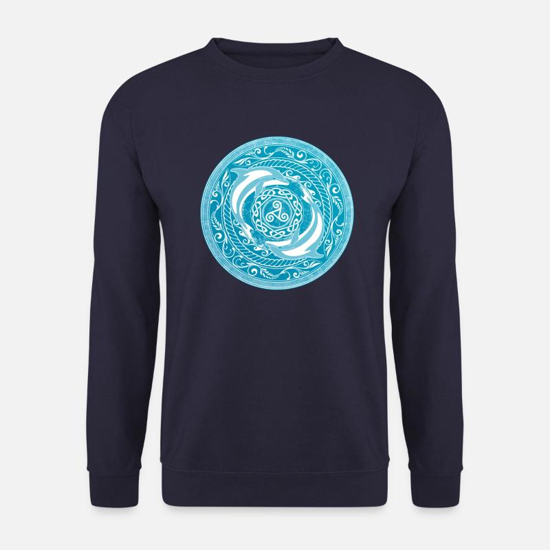 Celtic dolphins - Unisex Sweatshirt - navy
