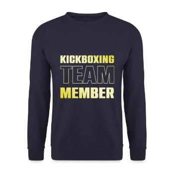 Kickboxing Team - Unisex Pullover - Navy - Vorne - Alina (178cm) & Michal (187cm)
