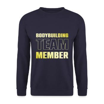 Équipe de musculation - Sweat-shirt Unisexe - marine - Devant - Alina (178cm) & Michal (187cm)