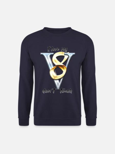 I Love my V8 - don´t touch - Unisex Pullover - Navy