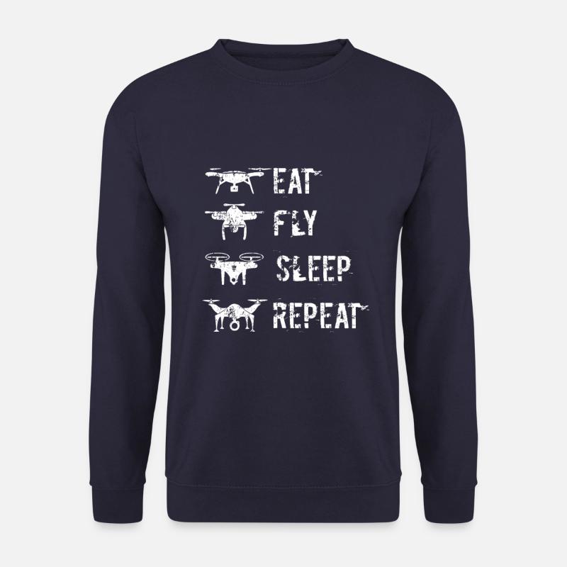 Flying a drone - Unisex Sweatshirt - navy