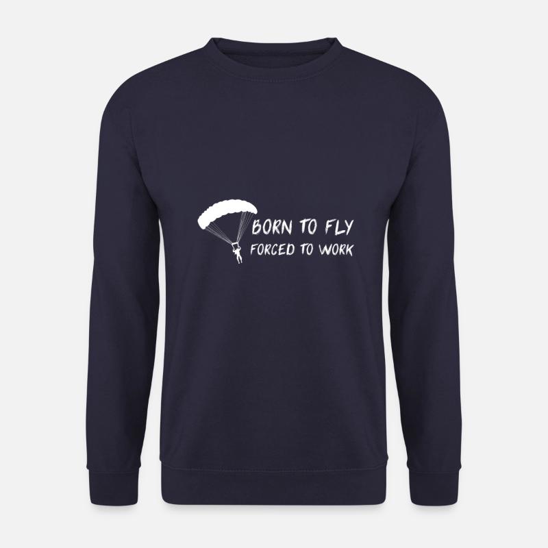Geboren um zu fliegen Paragliding Gleitschirm - Unisex Pullover - Navy