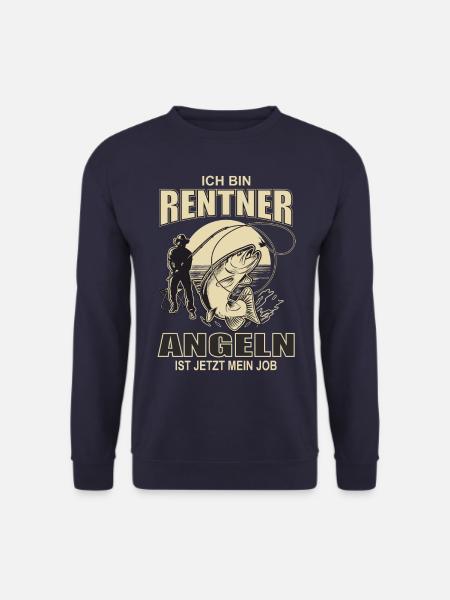 Ruhestand Rentner Job Angeln - Unisex Pullover - Navy