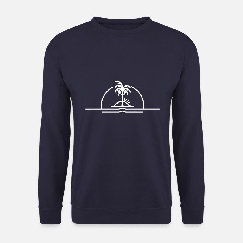 Palmen Symbol Strand Insel - Unisex Pullover - Navy