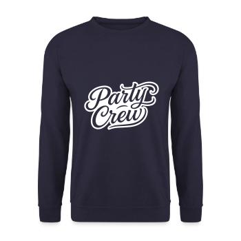Party Crew - Unisex Sweatshirt - navy - Front - Alina (178cm) & Michal (187cm)