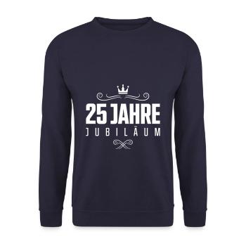 25 jahre jubilaeum - Unisex Pullover - Navy - Vorne - Alina (178cm) & Michal (187cm)