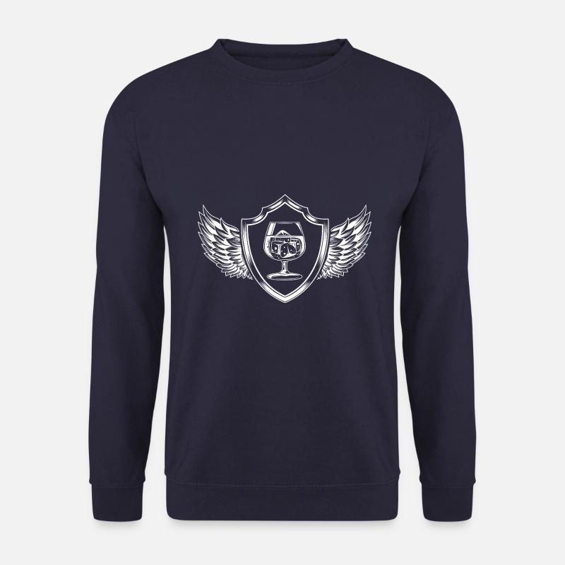 Whiskey Wappen - Unisex Pullover - Navy