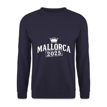 Mallorca 2025 Krone - Unisex Pullover - Navy - Vorne - Alina (178cm) & Michal (187cm)