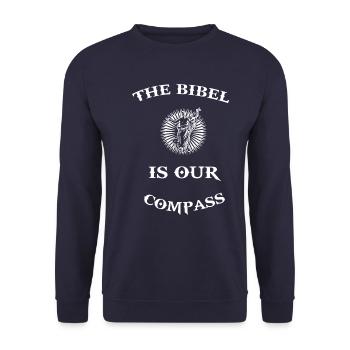 Bible Religion Christianisme Jésus-Christ Disant - Sweat-shirt Unisexe - marine - Devant - Alina (178cm) & Michal (187cm)