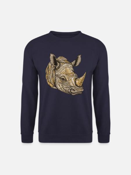 Nashorn Portrait - Unisex Pullover - Navy