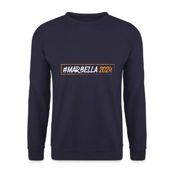 Marbella 2024 - Unisex Sweatshirt - navy - Front - Alina (178cm) & Michal (187cm)
