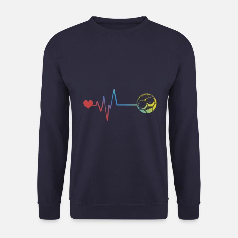 Fußball Puls Herzschlag - Unisex Pullover - Navy