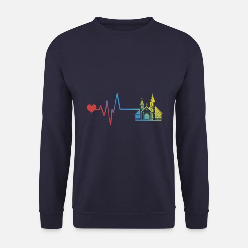 Kirche Puls Herzschlag - Unisex Pullover - Navy