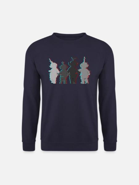 Teletubbies Cool Ontwerp Met Statisch Effect - Unisex sweater - marineblå