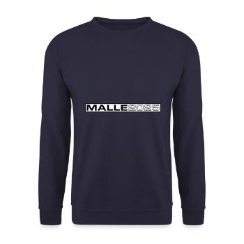 Malle 2025 - Unisex Sweatshirt - navy - Front - Alina (178cm) & Michal (187cm)