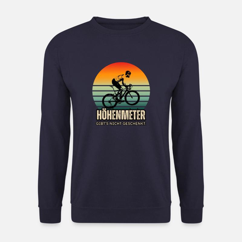 Lustiger Radspruch - Höhenmeter nicht geschenkt - Unisex Pullover - Navy