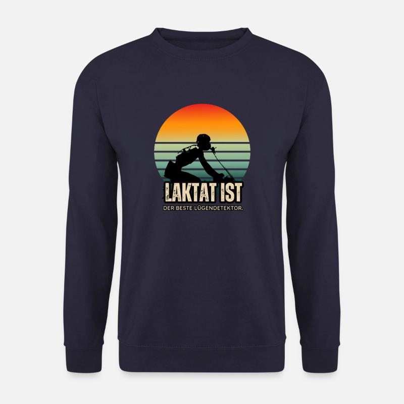 Lustiger Rennrad spruch: Laktat Lügendetektor - Unisex Pullover - Navy
