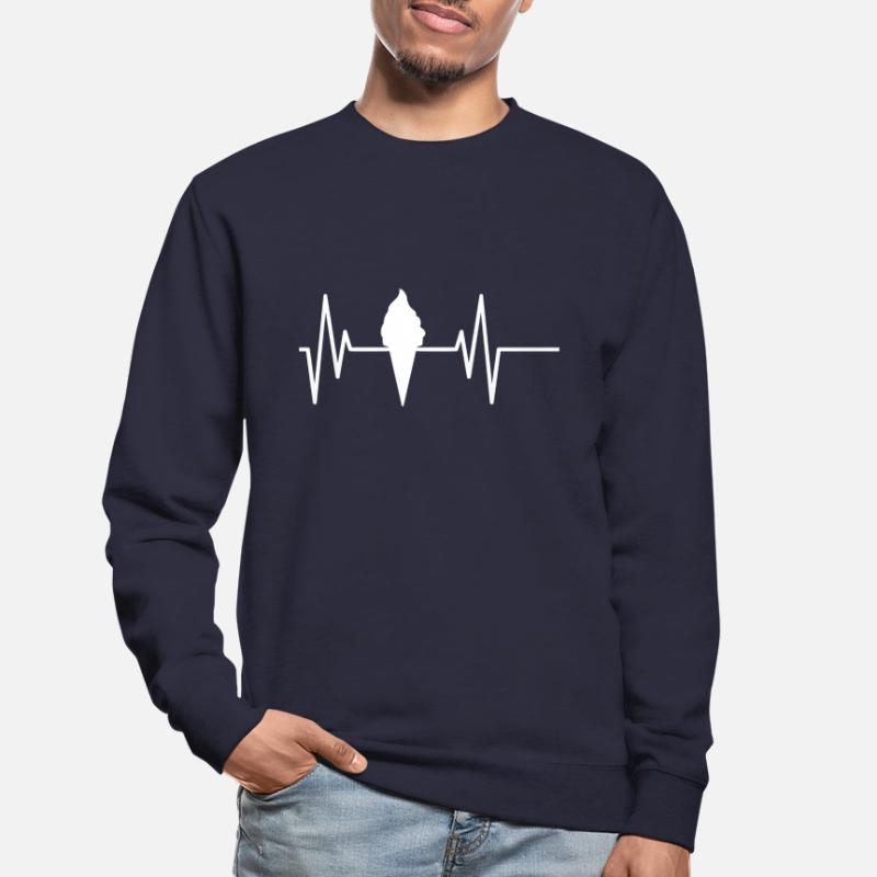 HERZFREQUENZ EISCREME Unisex Pullover