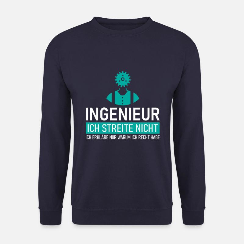 INGENIEUR - ICH STREITE NICHT - Unisex Pullover - Navy