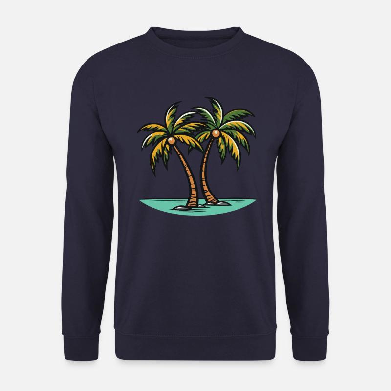 Palmen Insel - Unisex Pullover - Navy