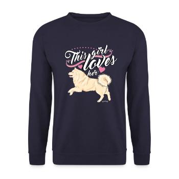 slkgirl2 - Sweat-shirt Unisexe - marine - Devant - Alina (178cm) & Michal (187cm)