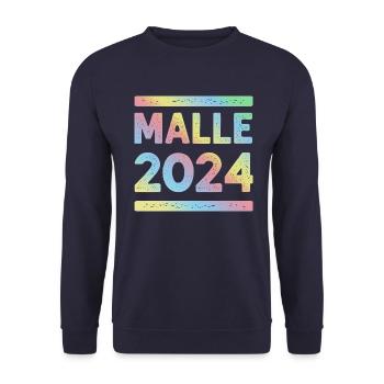 Malle 2024 Équipe de vacances colorée - Sweat-shirt Unisexe - marine - Devant - Alina (178cm) & Michal (187cm)
