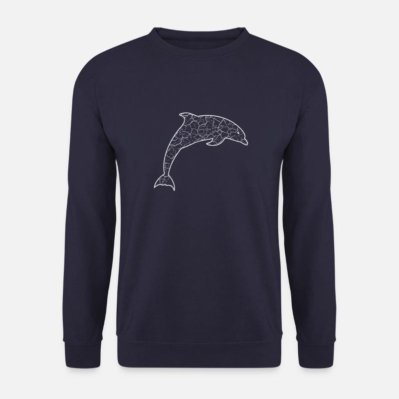 Delfin dolphin - Unisex Pullover - Navy