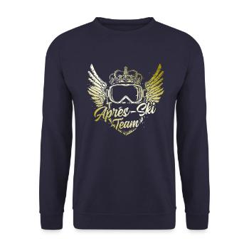 Apres Ski Team Ski Brille - Unisex Pullover - Navy - Vorne - Alina (178cm) & Michal (187cm)