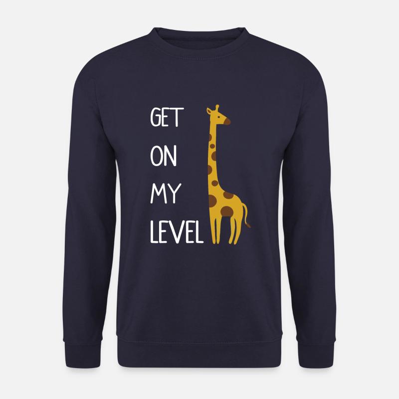 GIRAFFE, DIE UNTEN AUF DICH SCHAUT - Unisex Pullover - Navy