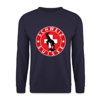 Suisse - Sweat-shirt Unisexe - marine - Devant - Alina (178cm) & Michal (187cm)