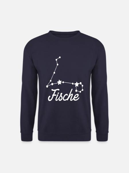 Sternzeichen Fische - Tierkreiszeichen - Unisex Pullover - Navy