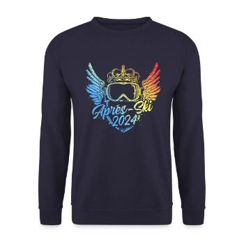Après-ski 2024 Coloré - Sweat-shirt Unisexe - marine - Devant - Alina (178cm) & Michal (187cm)