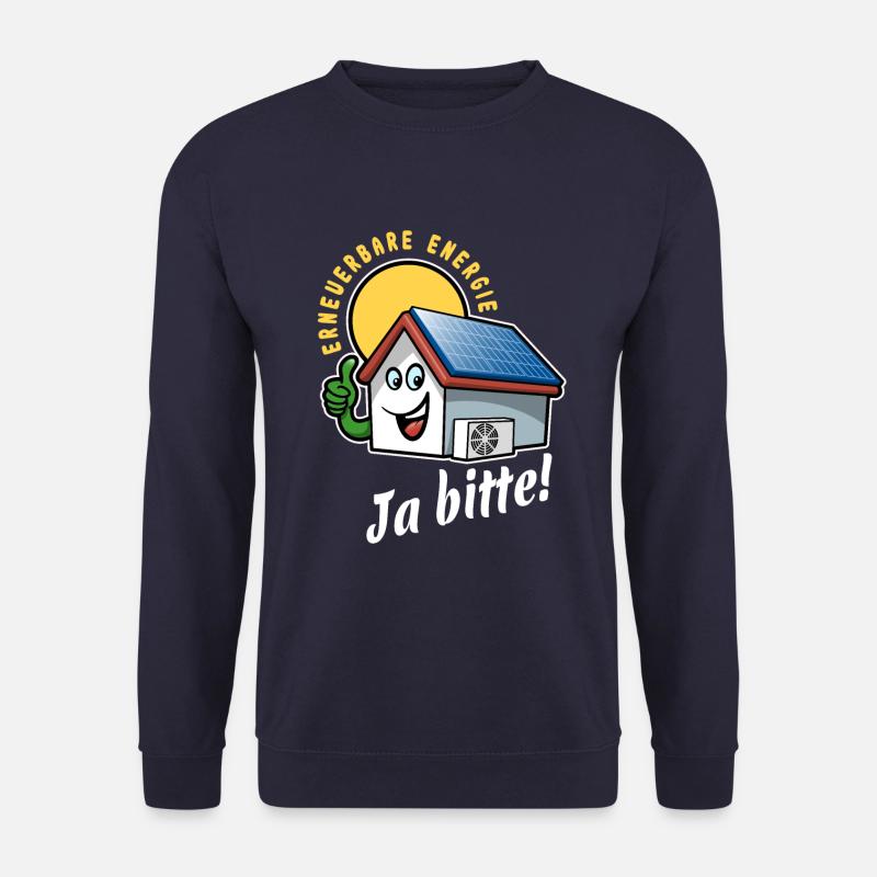 Erneuerbare Energie - Solarzelle - Wärmepumpe - Unisex Pullover - Navy