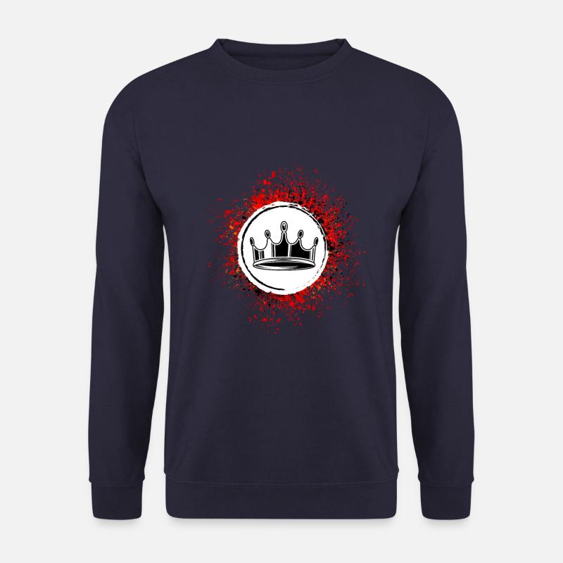 Crown Silhouette Icon - Unisex Sweatshirt - navy