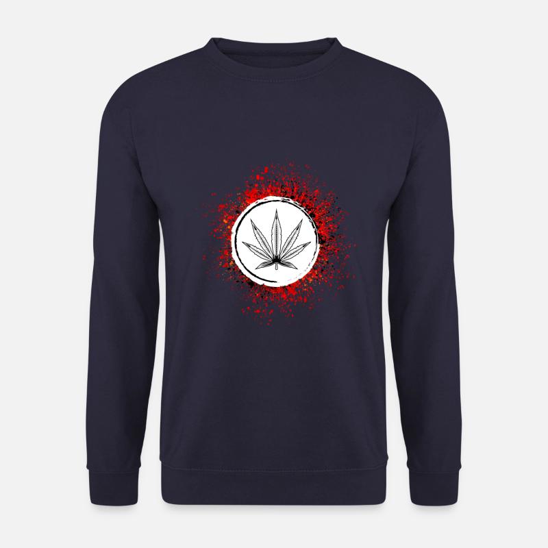 Hemp Leaf Icon Cannabis - Unisex Sweatshirt - navy
