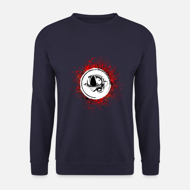 Icône du casque de pompier - Sweat-shirt Unisexe - marine