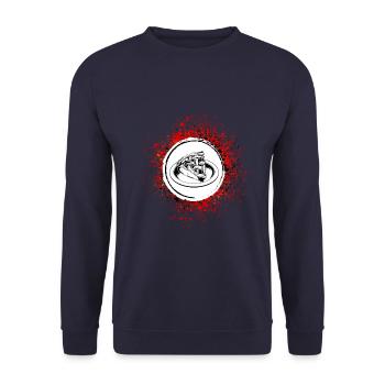 Apple Pie Baking - Unisex Sweatshirt - navy - Front - Alina (178cm) & Michal (187cm)