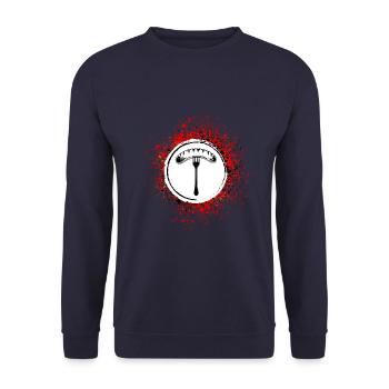 Bratwurst Sausage - Unisex Sweatshirt - navy - Front - Alina (178cm) & Michal (187cm)