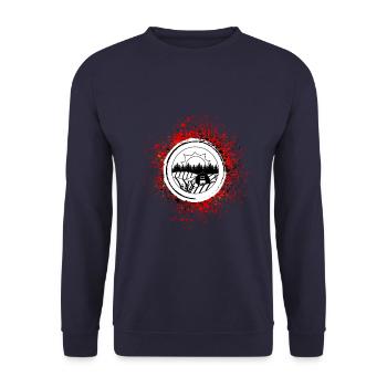 Farm Farmer - Unisex Sweatshirt - navy - Front - Alina (178cm) & Michal (187cm)